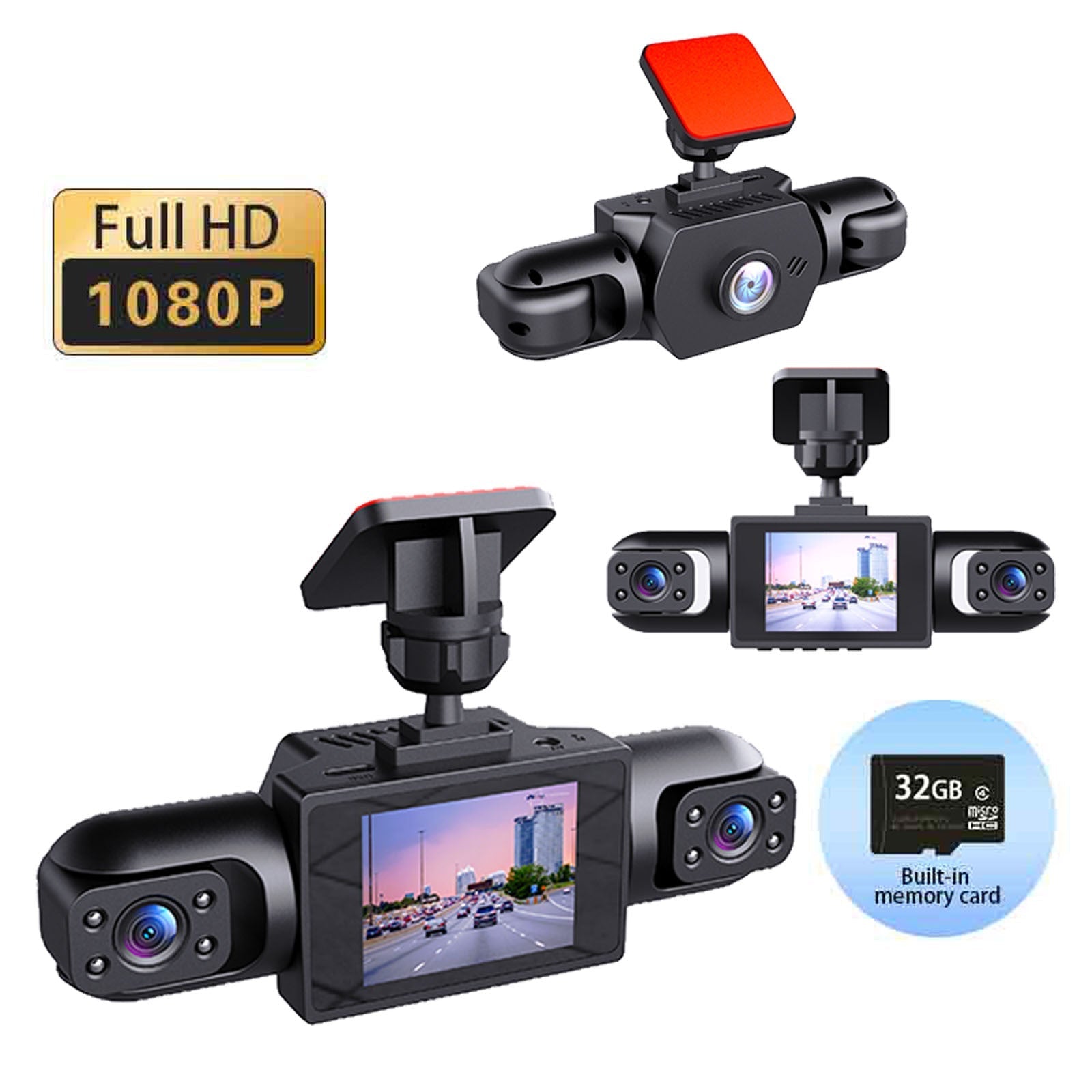 RoadVision 4-Lens Dash Cam