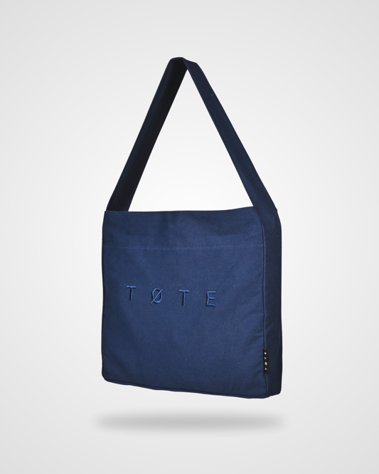 Wide-Strap TØTE Bag | Navy Blue