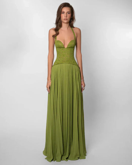 Verdant Muse Maxi Dress