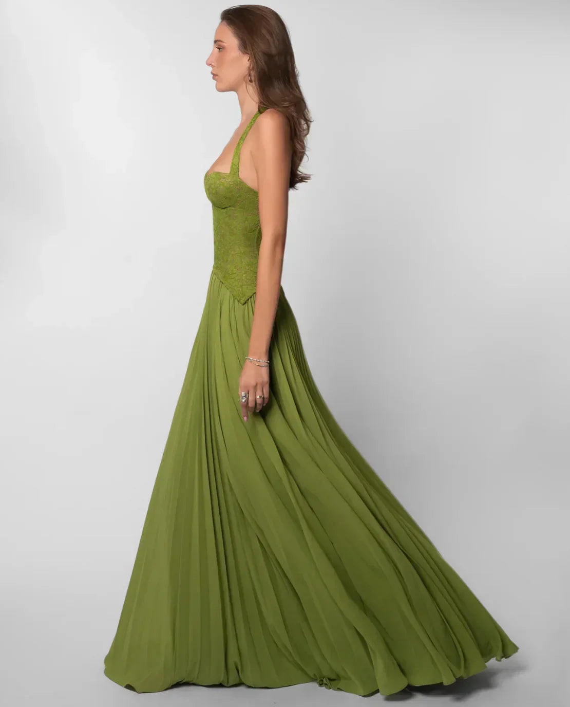 Verdant Muse Maxi Dress