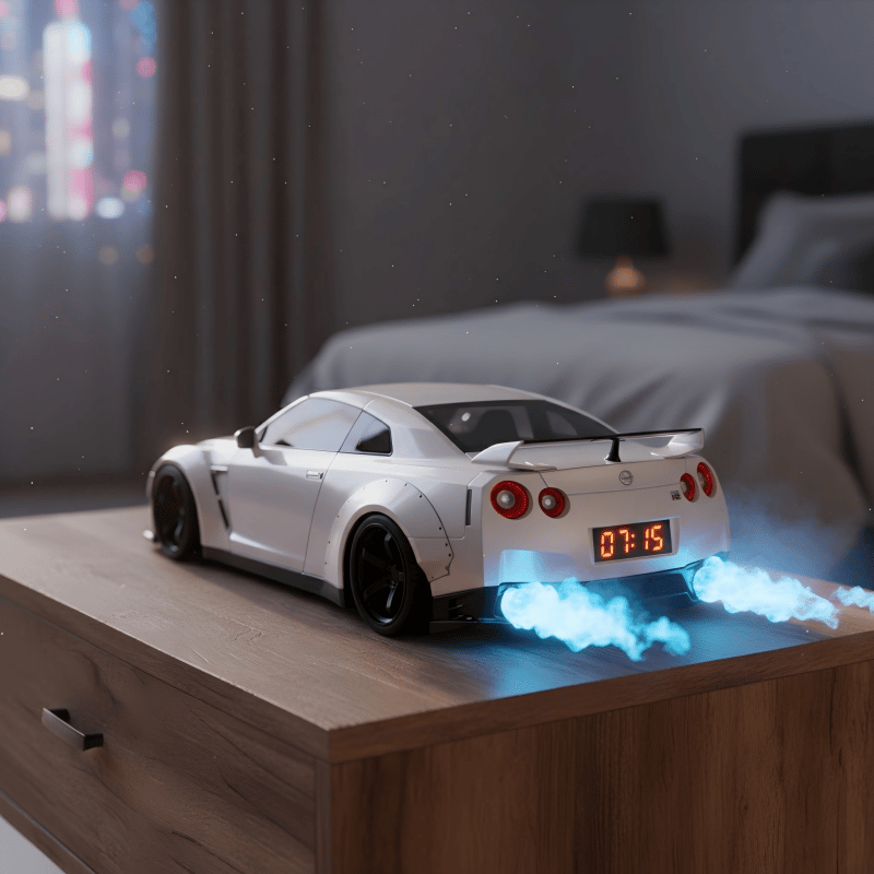 LED Engine-Style Alarm Clock