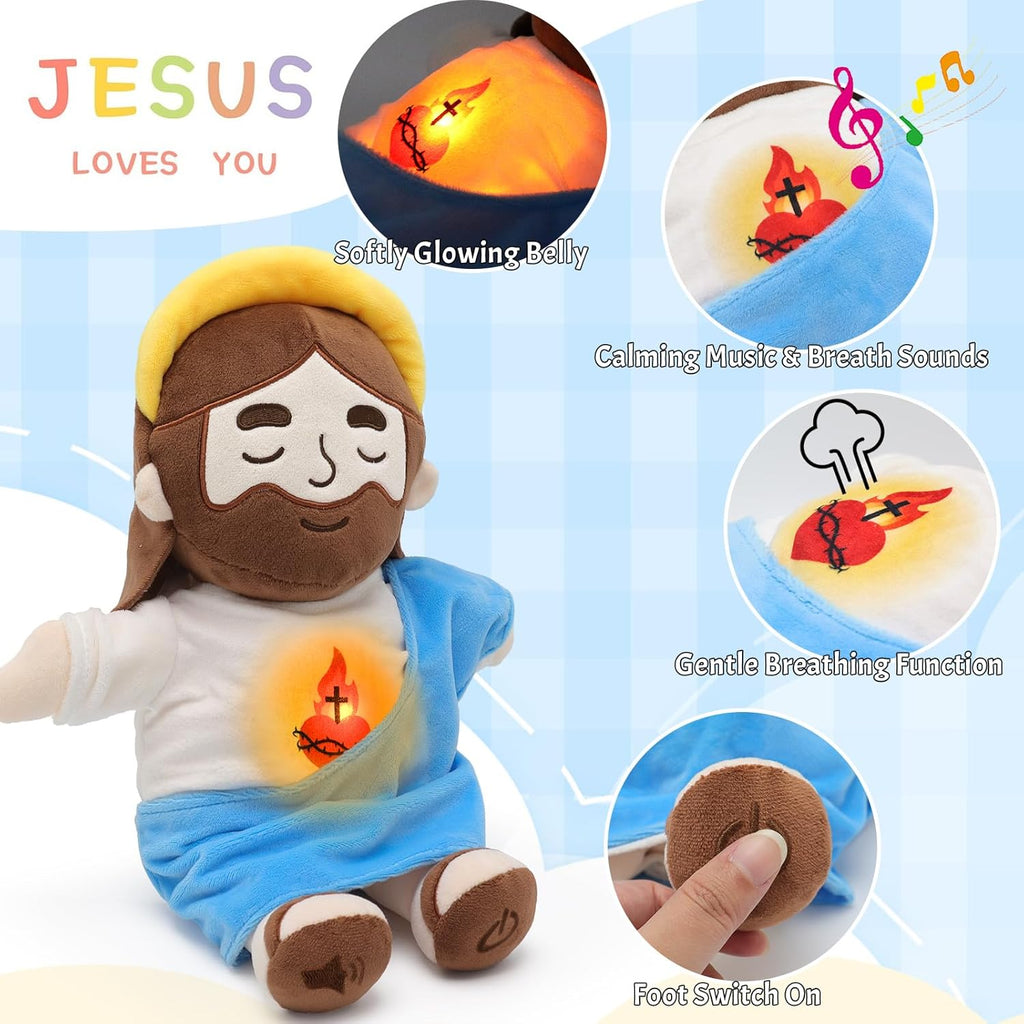 Heavenly Hug Jesus Plush – Stress-Relief & Sleep Companion